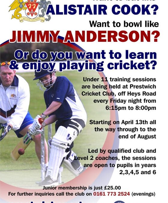 UNDER 11 CRICKET TRAINING SESSIONS