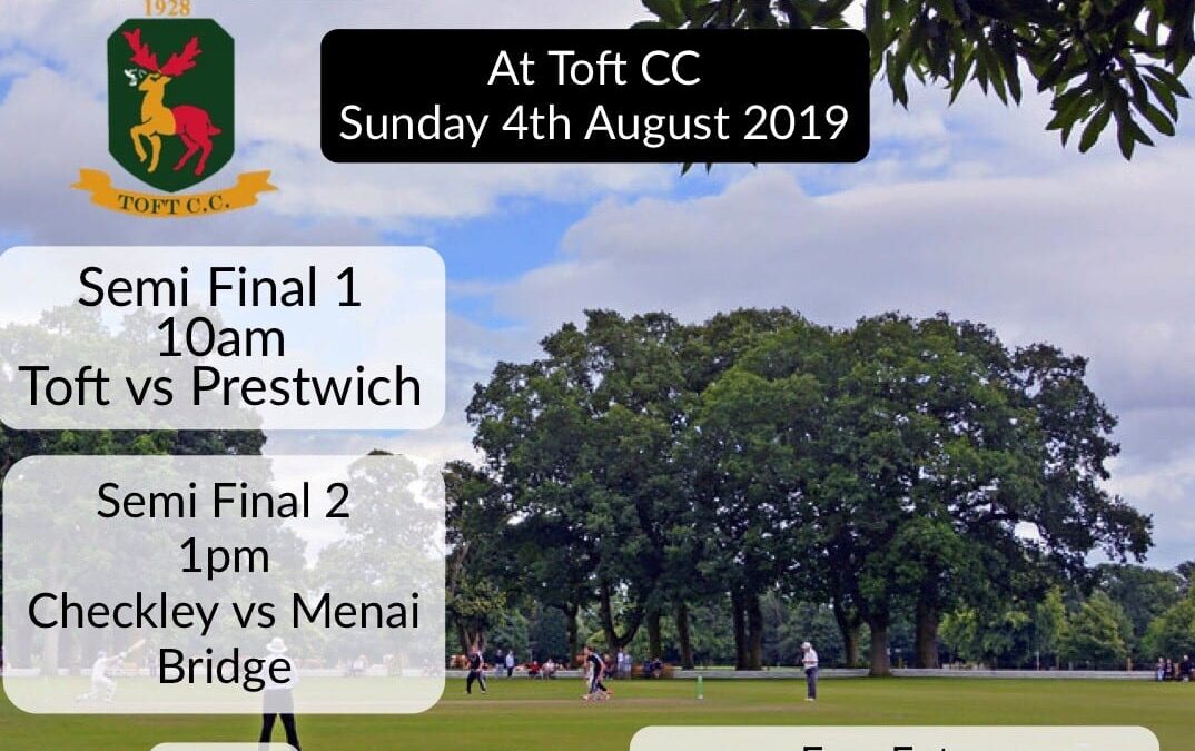 RE-ARRANGED T20 AREA FINALS DAY – THIS SUNDAY