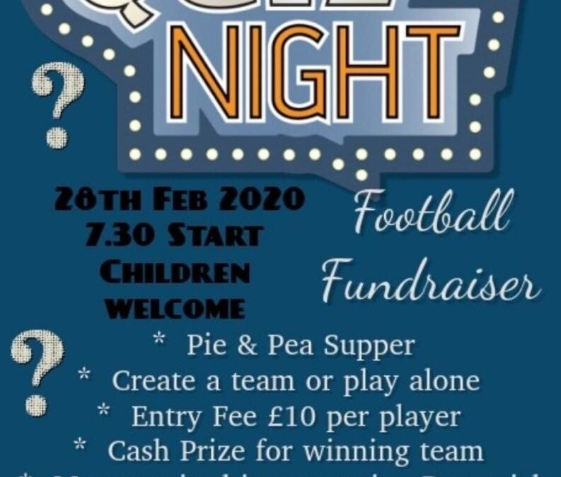 SPORTS & GEN KNOWLEDGE QUIZ NIGHT: 28TH FEB 2020 7 30PM